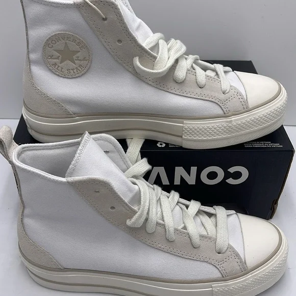 Converse WMNS CTAS LIFT HI
WHITE/VAPOROUS GRAY/LIGHT GOLD A09774C Platforms Snkr - Picture 2 of 16